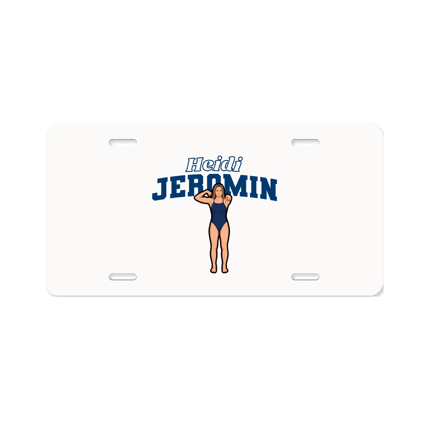 License Plate — Name Arch in Classic