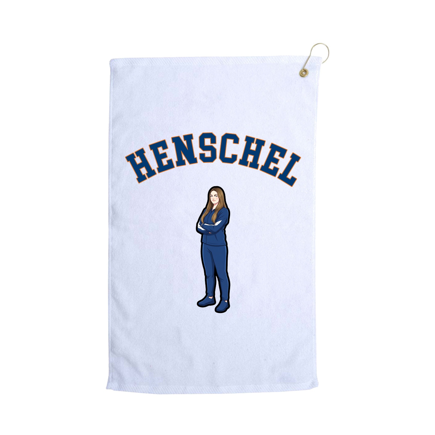 Golf Towel — Shirsey Arch in White
