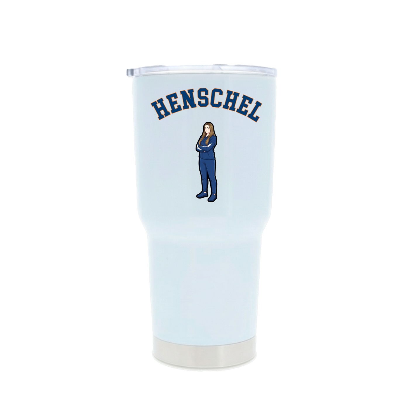 30oz Stainless Steel Tumbler — Shirsey Arch in White