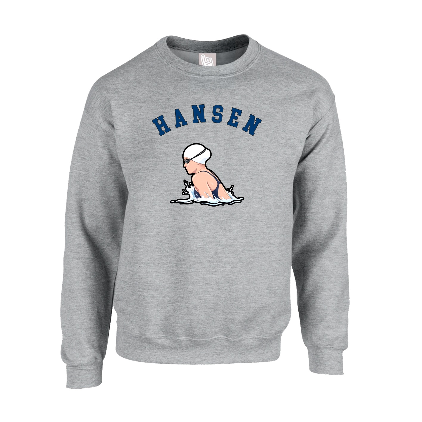 Fleece Crew — Shirsey Arch in Grey