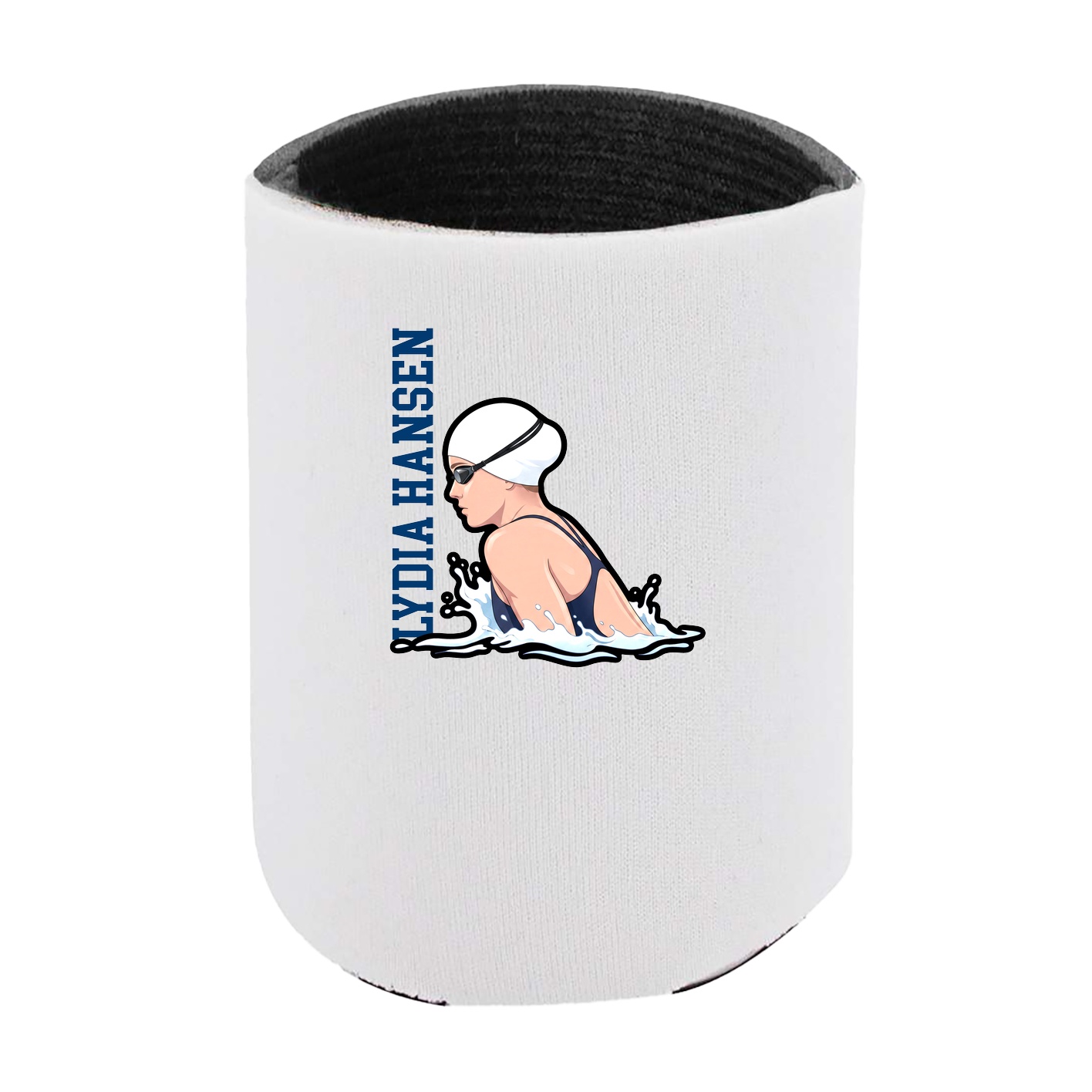 Can Holder — Name Vertical in White