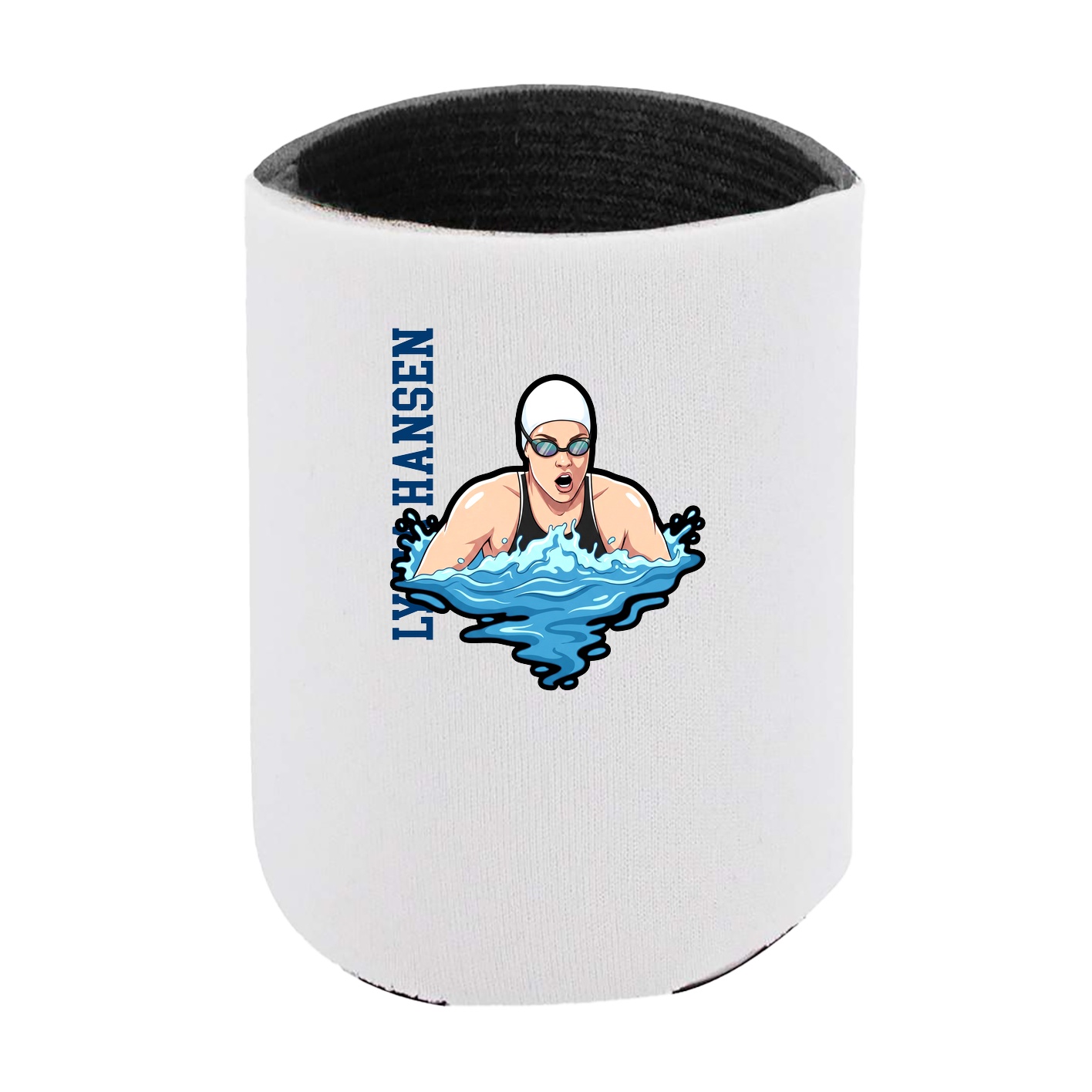 Can Holder — Name Vertical in White