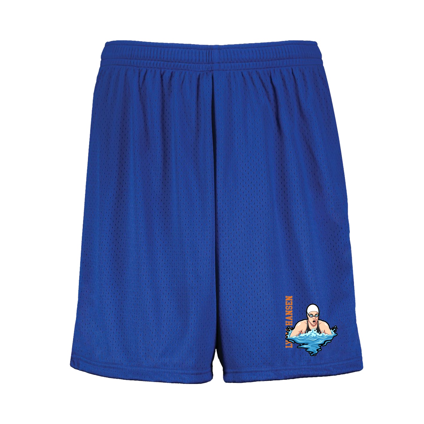 Shorts — Name Vertical in Royal