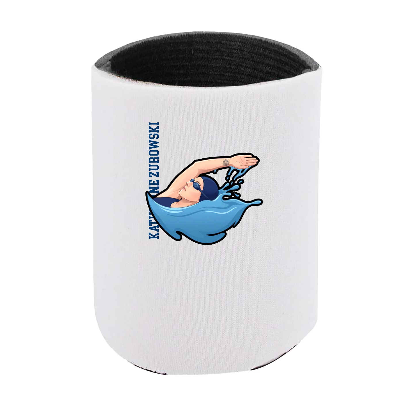 Can Holder — Name Vertical in White