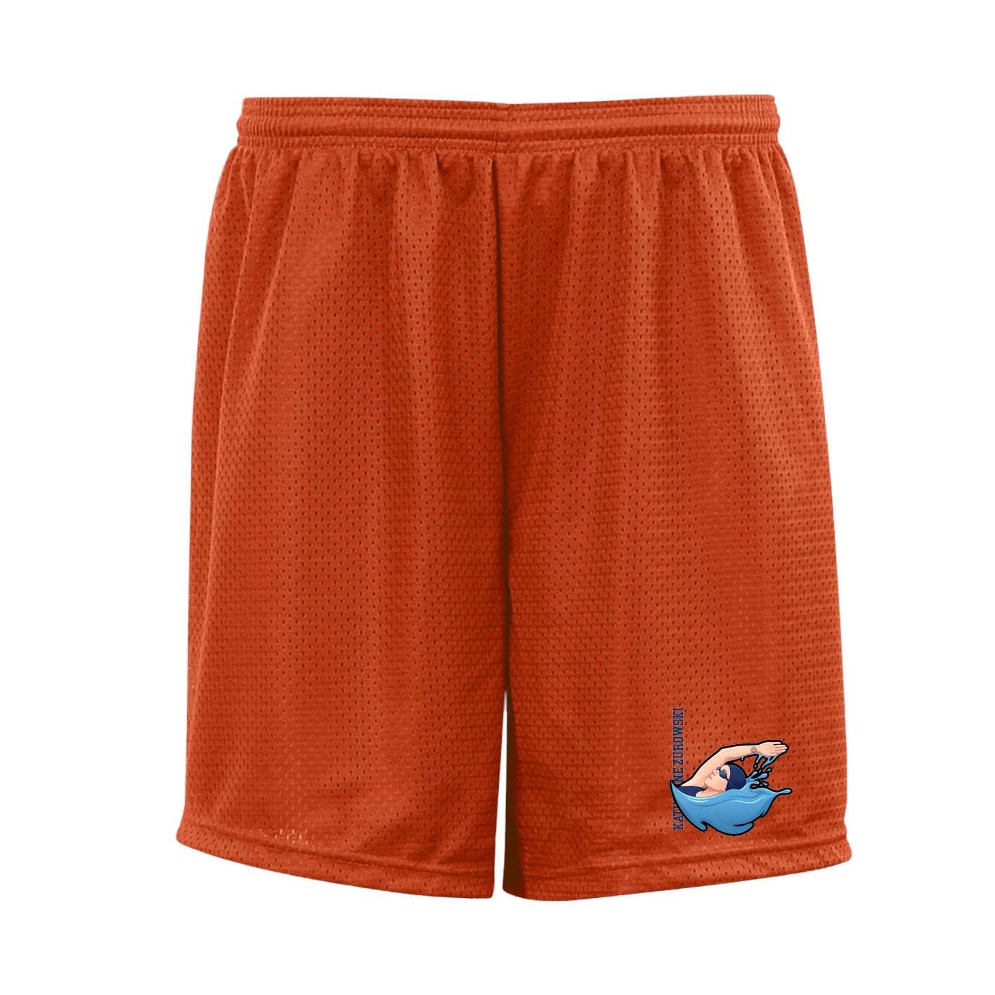 Shorts — Name Vertical in Orange