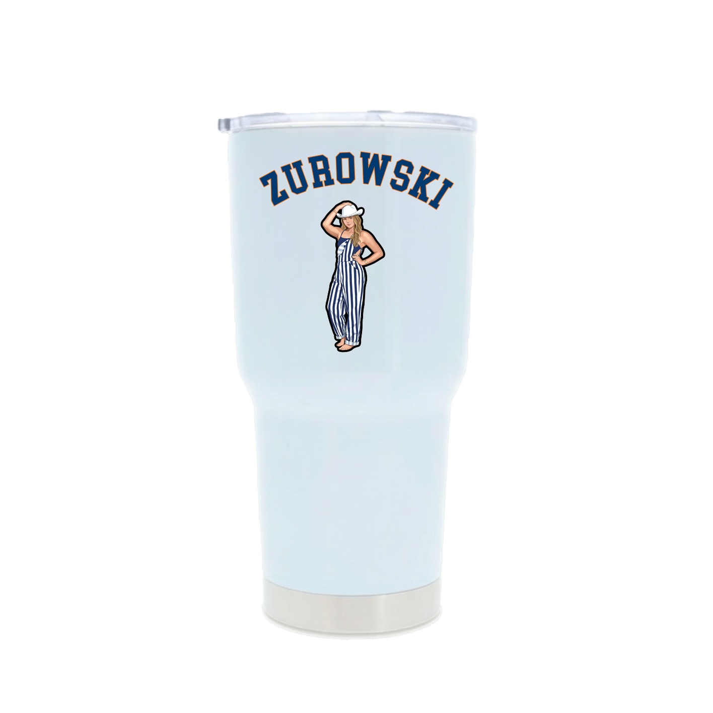 30oz Stainless Steel Tumbler — Shirsey Arch in White
