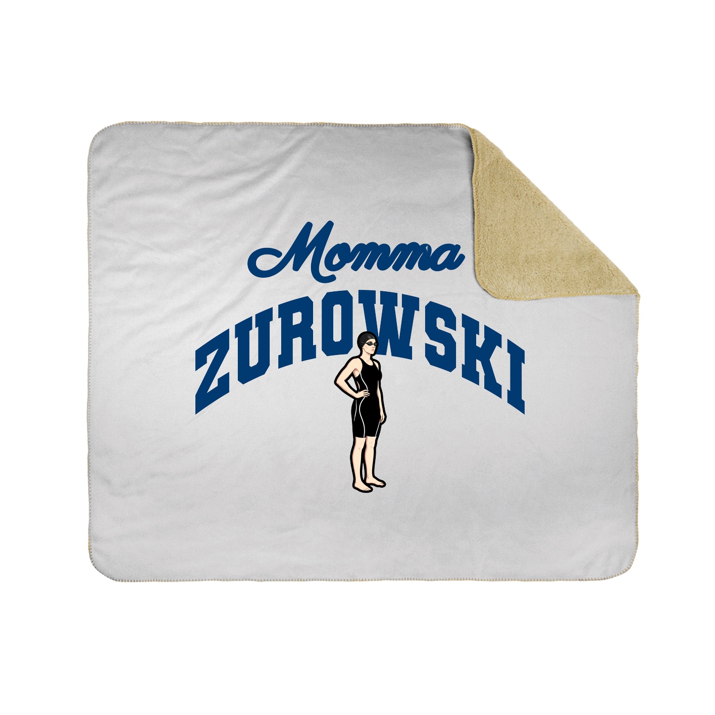 Throw Blanket — Mothers Day Arch in White