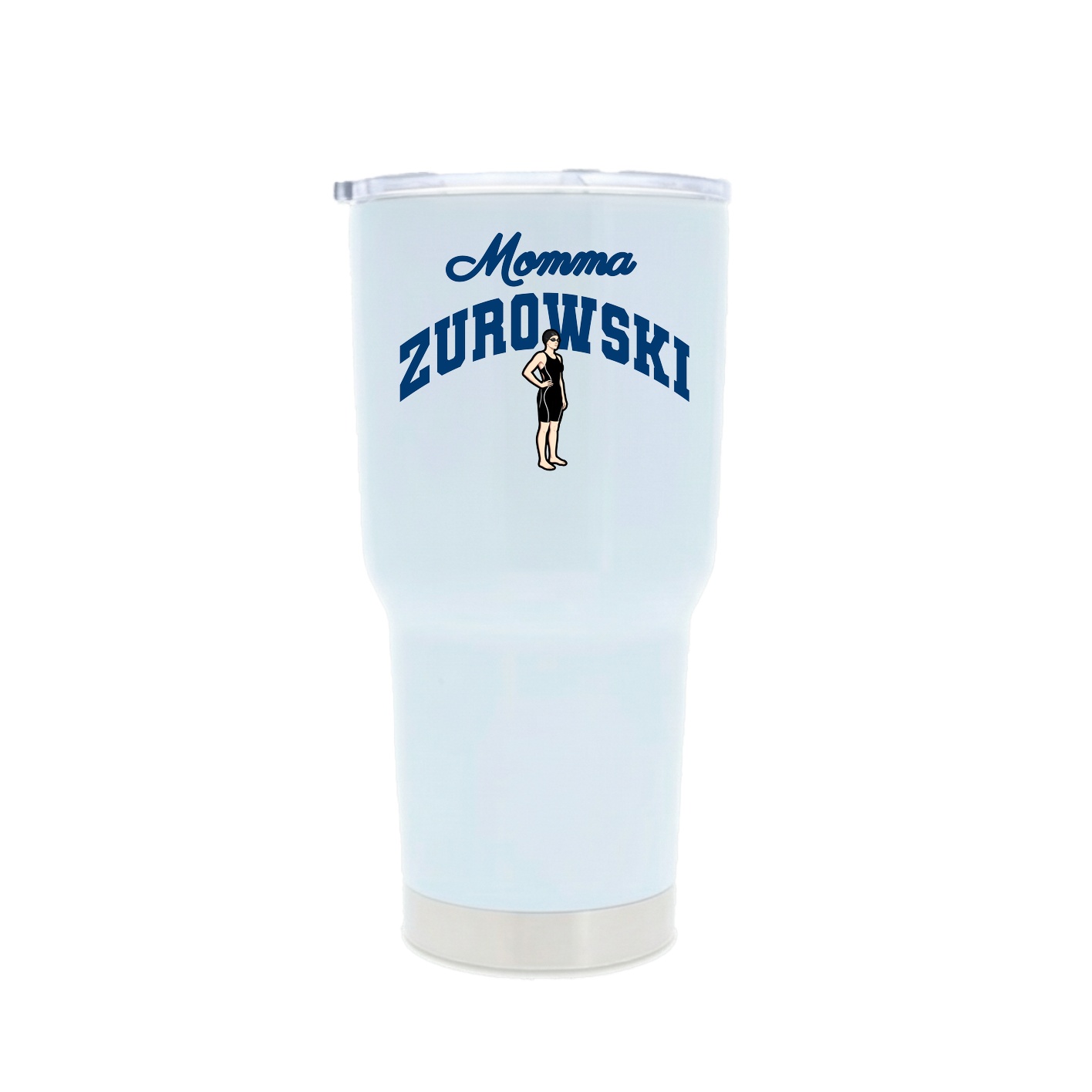 30oz Stainless Steel Tumbler — Mothers Day Arch in White