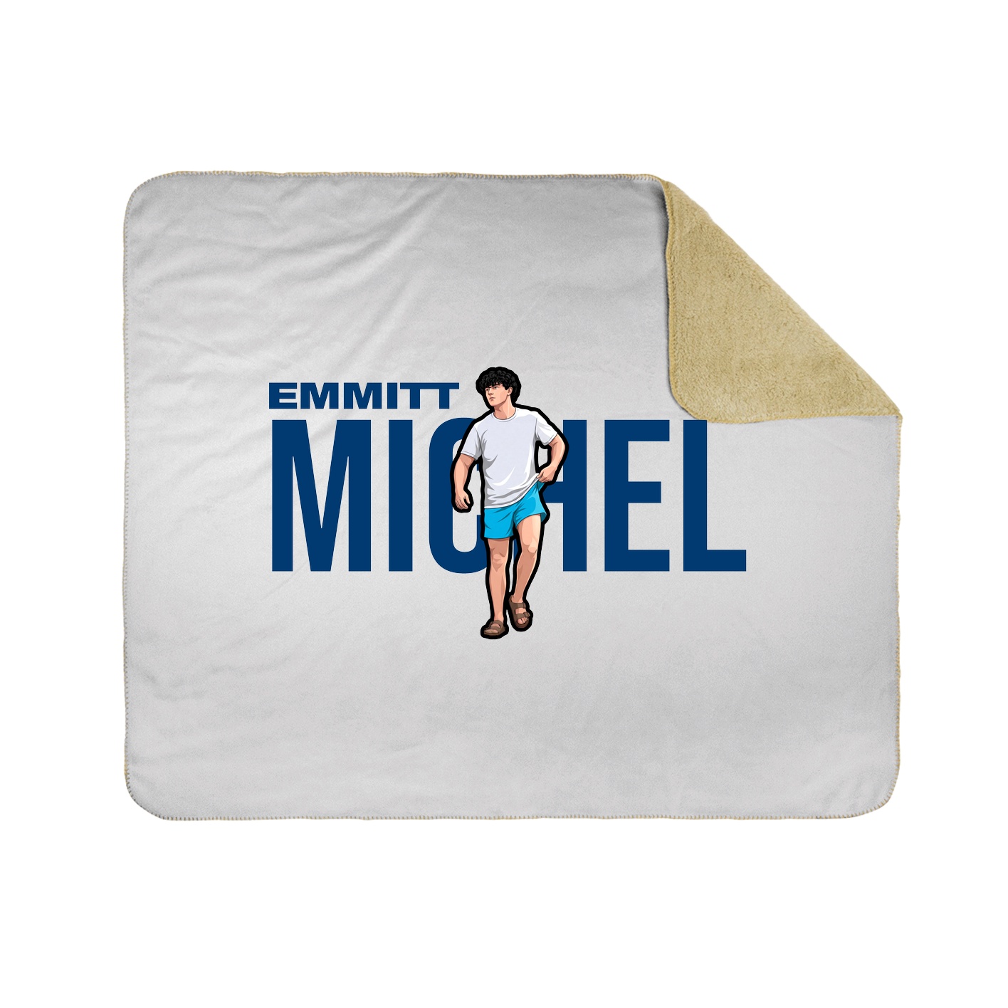Throw Blanket — Player Name in White