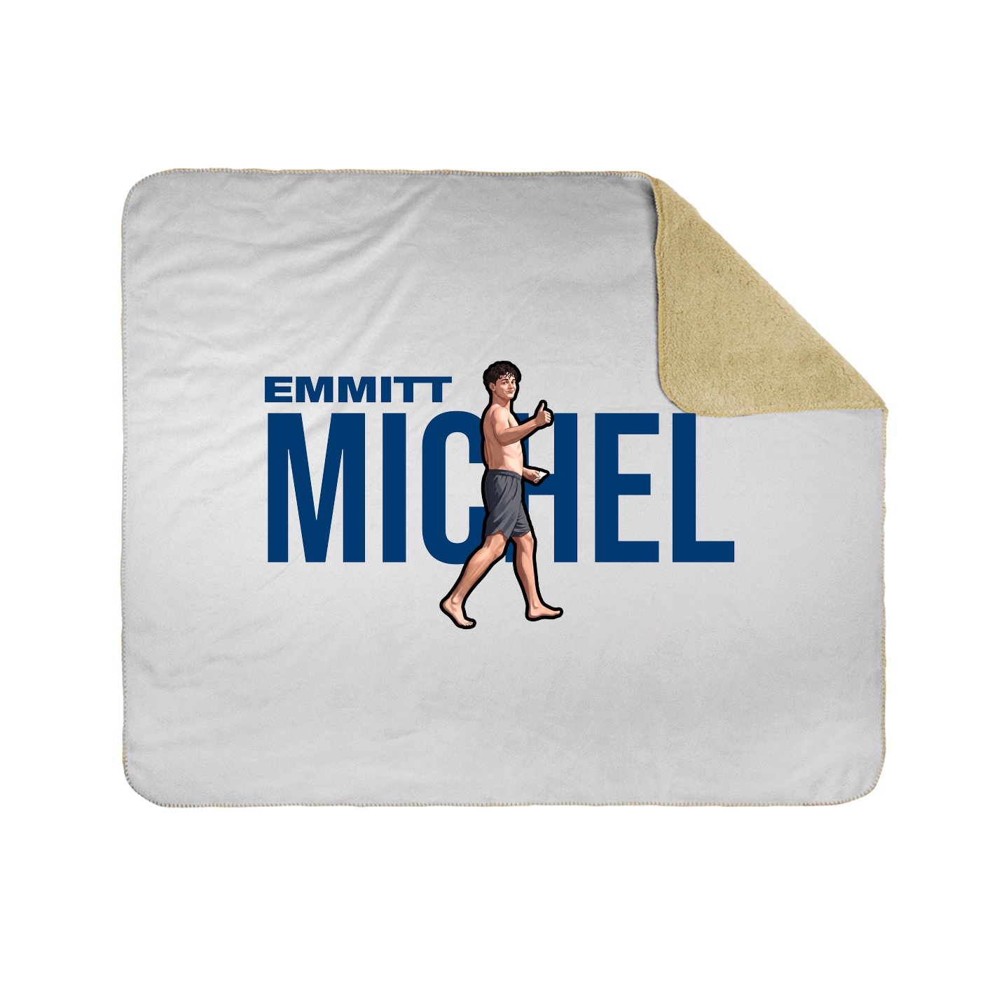 Throw Blanket — Player Name in White