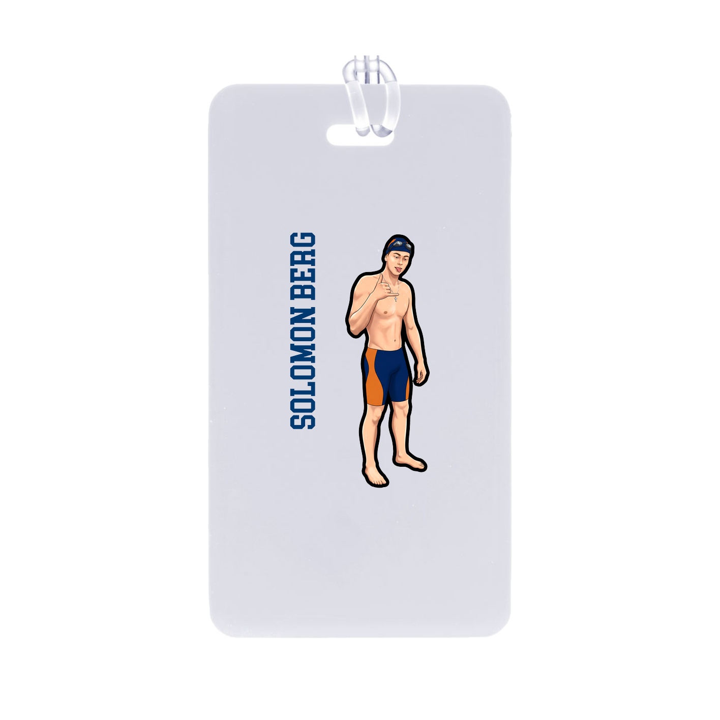 Bag Tag — Name Vertical in Classic