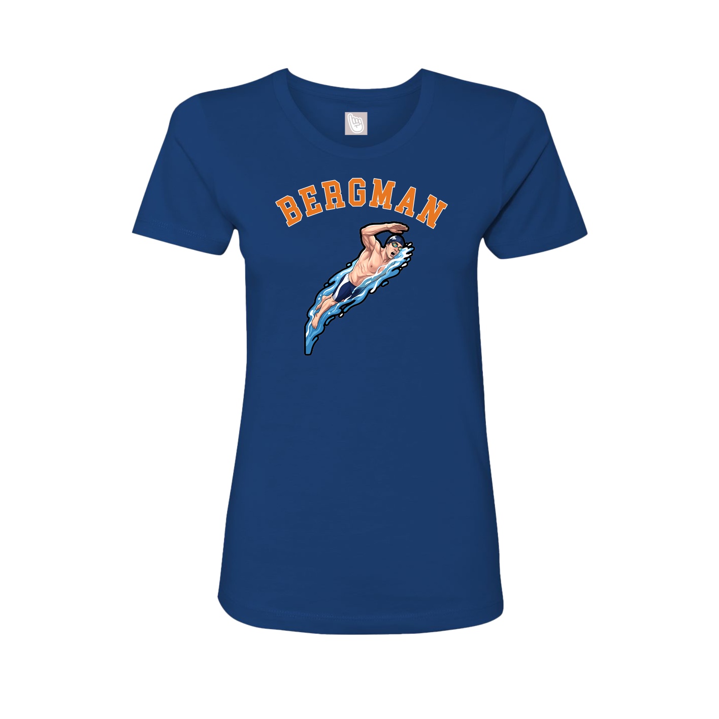 Fitted Women's Tee — Shirsey Arch in Royal