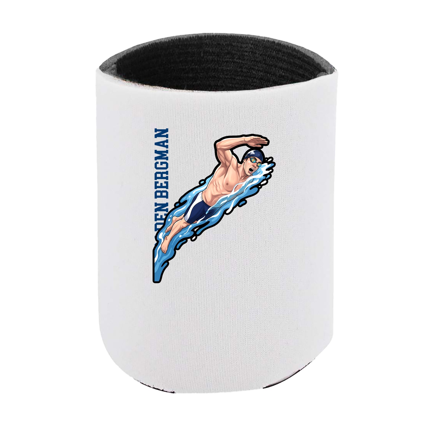 Can Holder — Name Vertical in White
