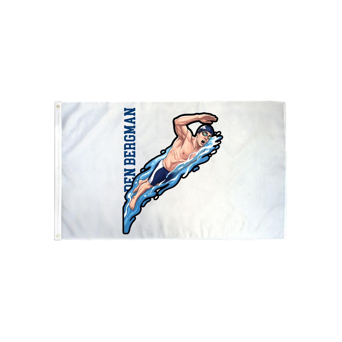 3x5 Flag — Name Vertical in Classic
