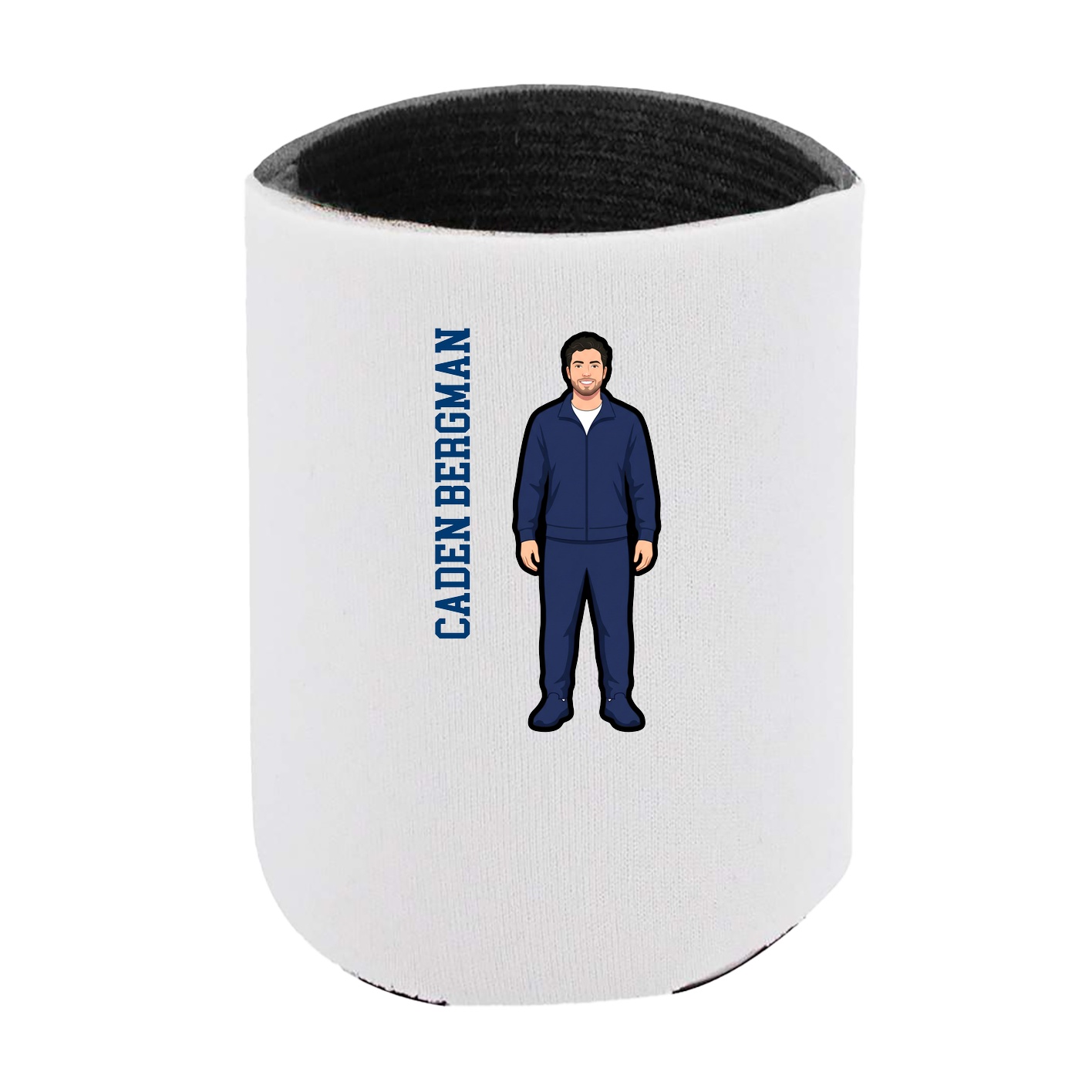 Can Holder — Name Vertical in White