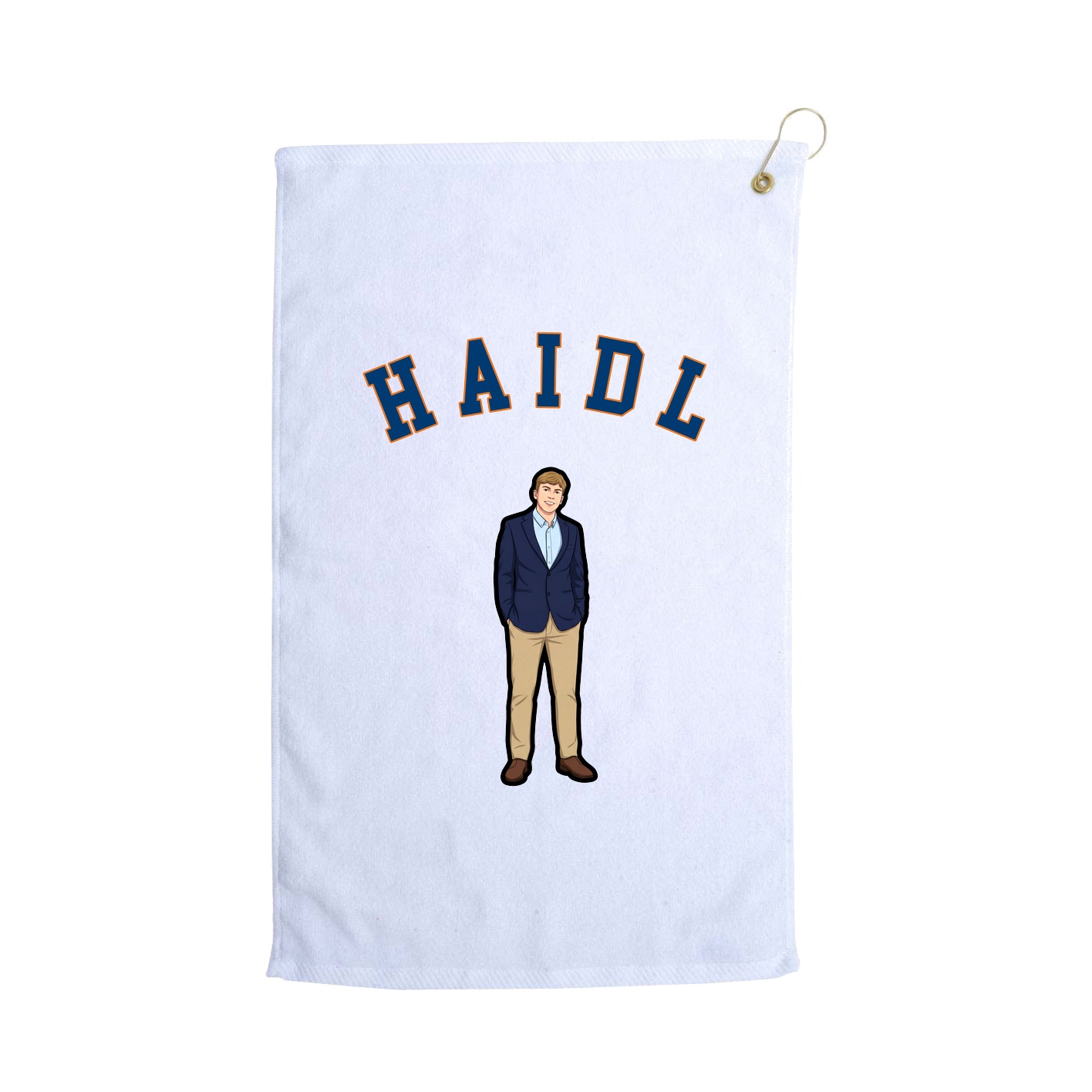 Golf Towel — Shirsey Arch in White