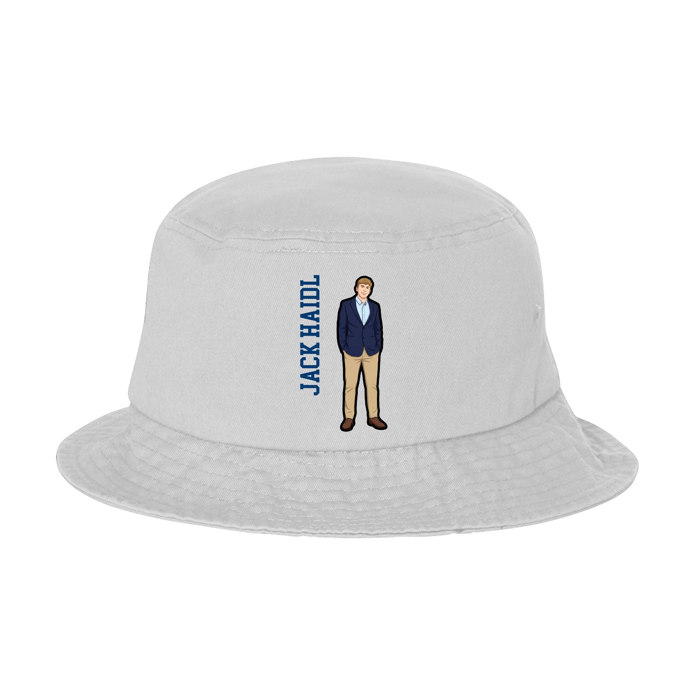 Bucket Cap — Name Vertical in White