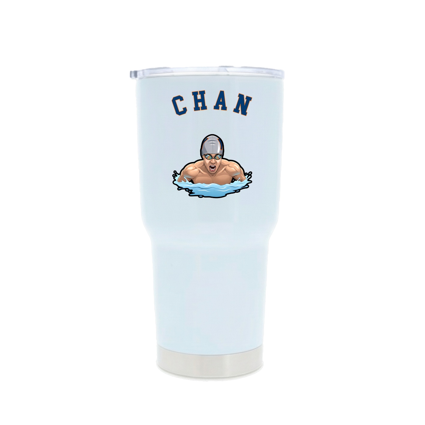 30oz Stainless Steel Tumbler — Shirsey Arch in White
