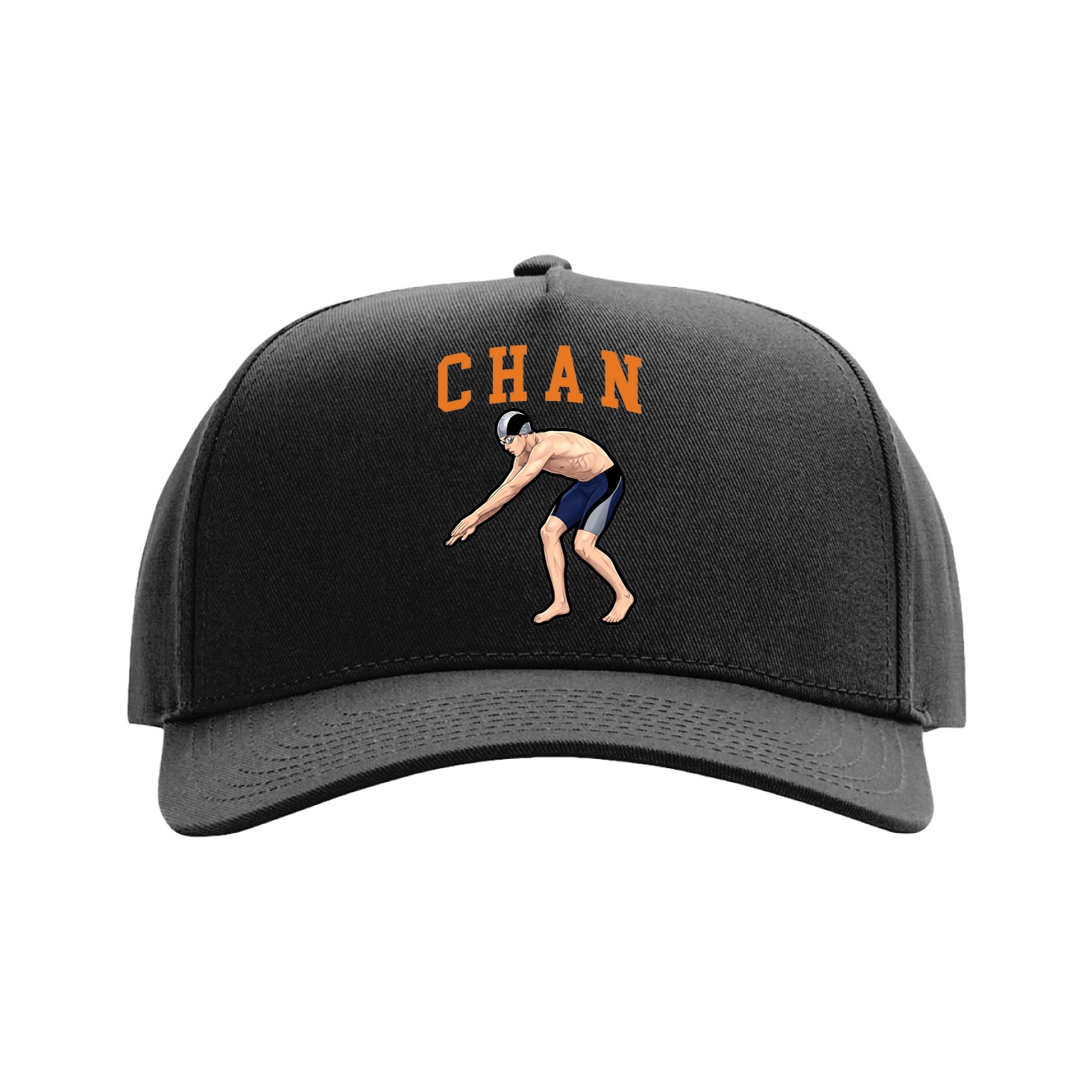 Full Fabric Five-Panel Champ Cap — Shirsey in Black