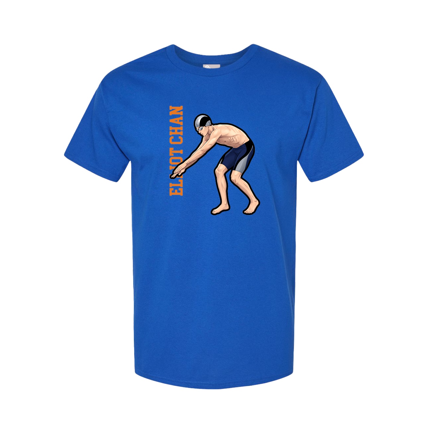 Tee — Name Vertical in Royal