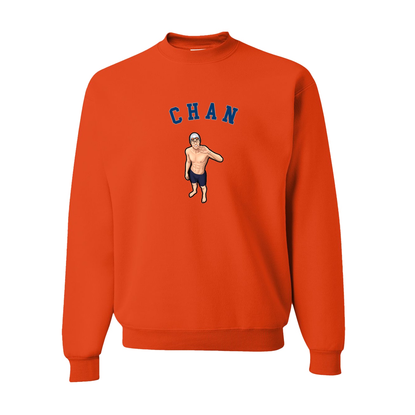 Fleece Crew — Shirsey Arch in Orange
