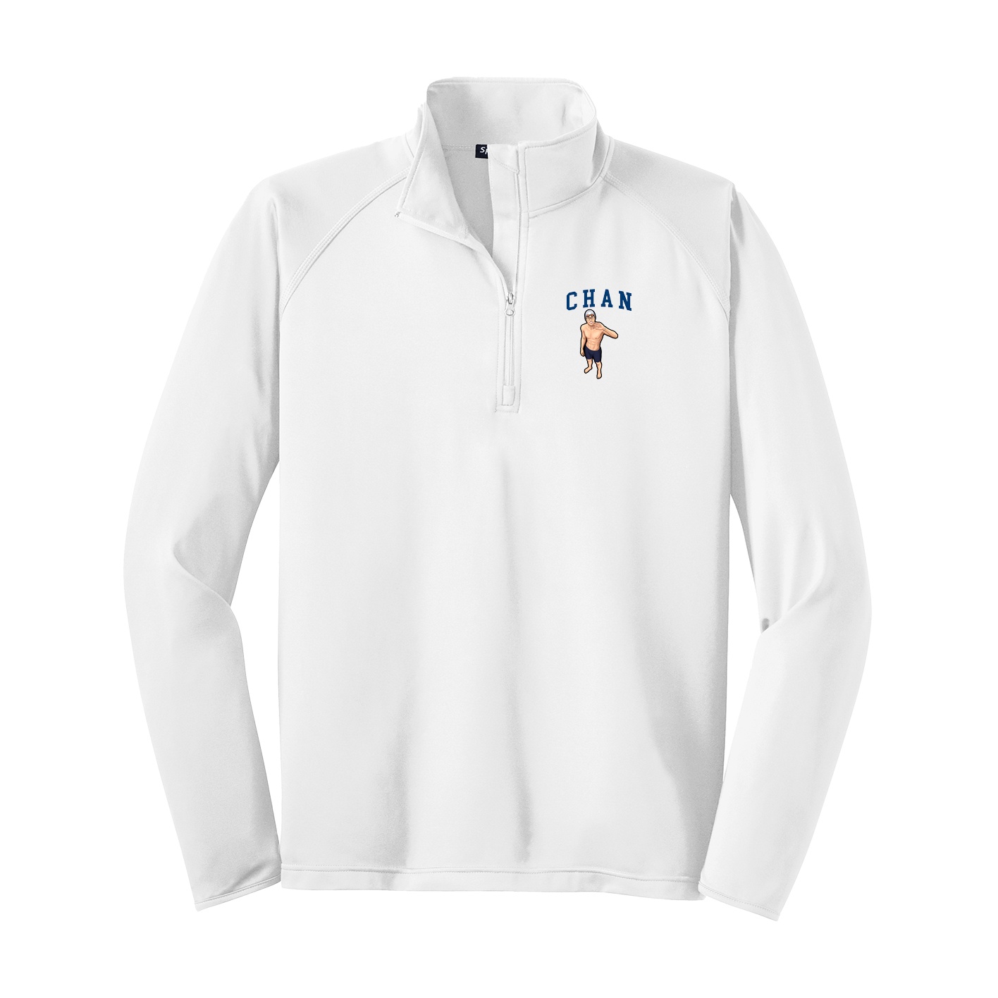 Q-Zip Pullover — Shirsey in White