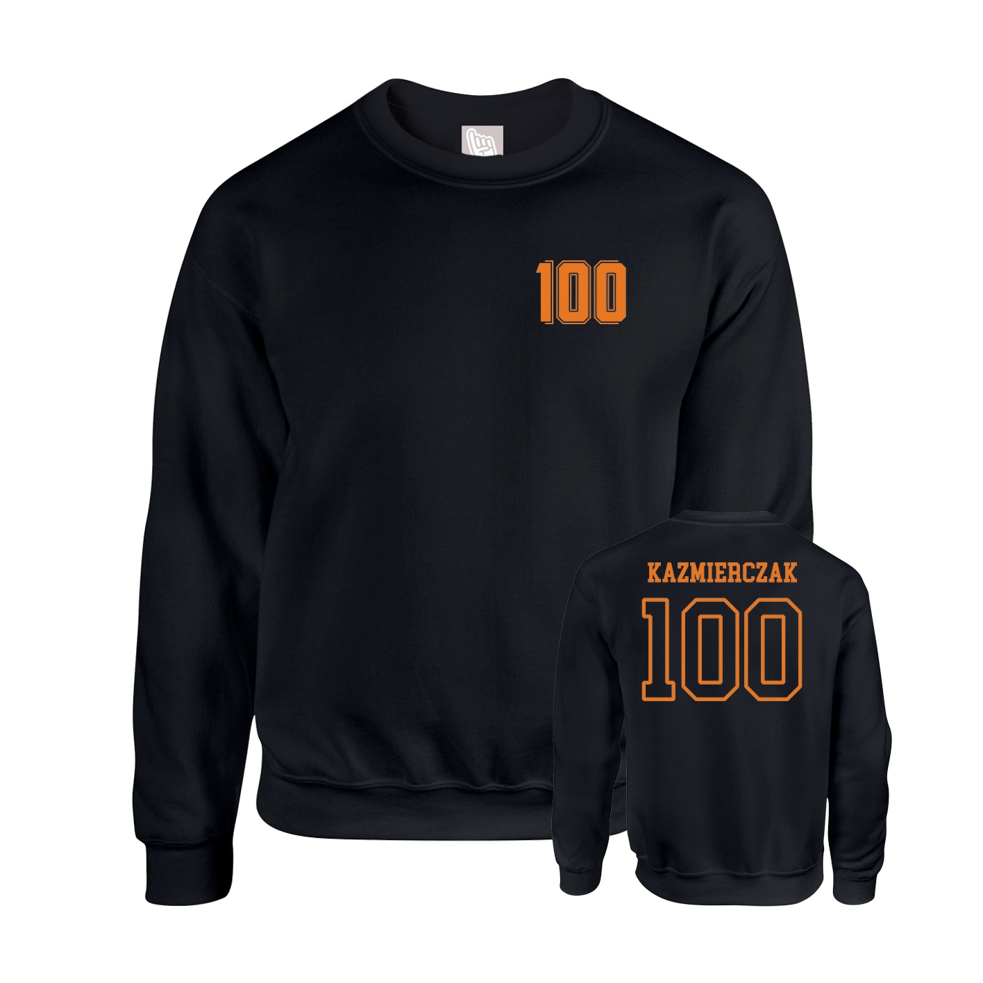 Fleece Crew — Chest Back in Black