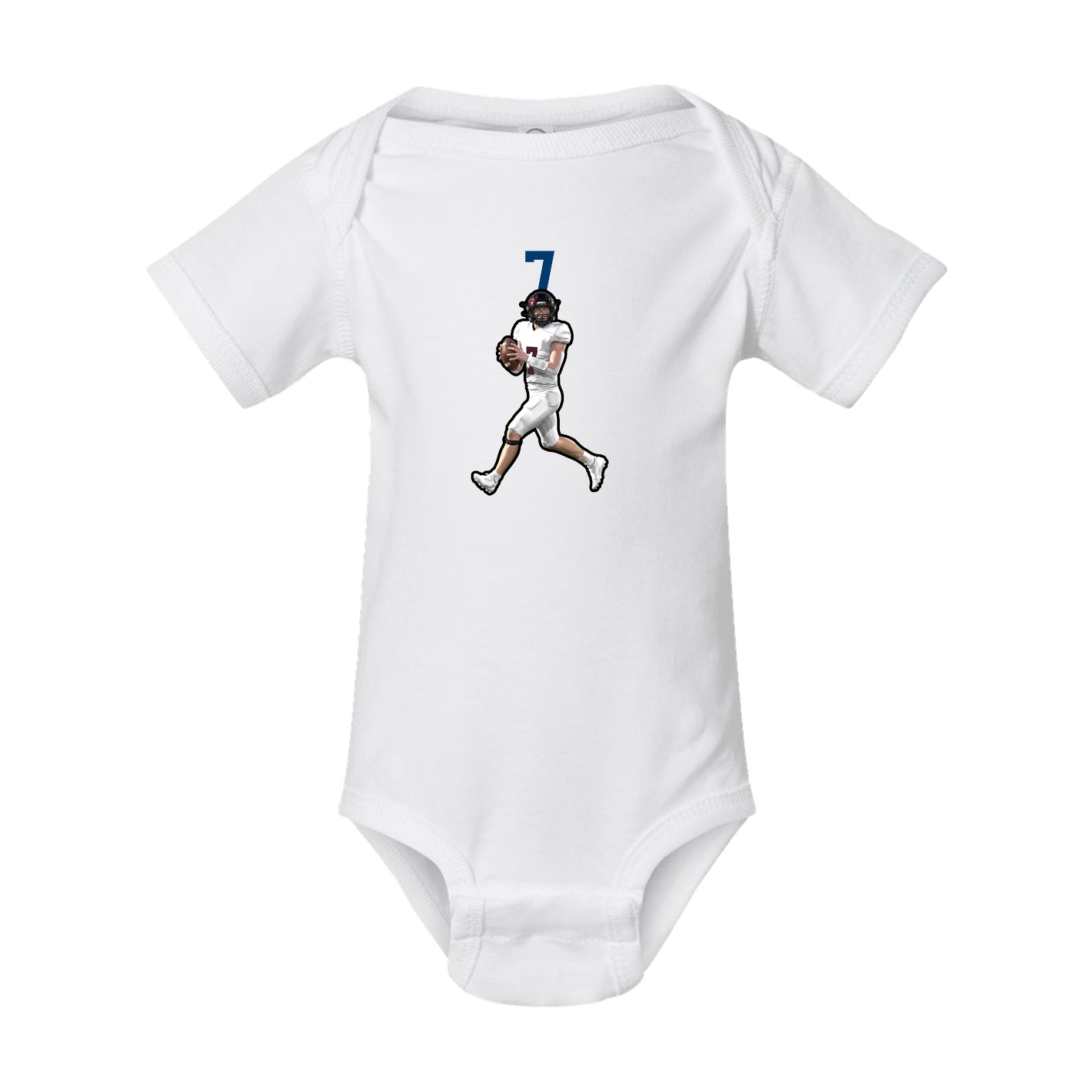 Baby Onesie — Number Top in White