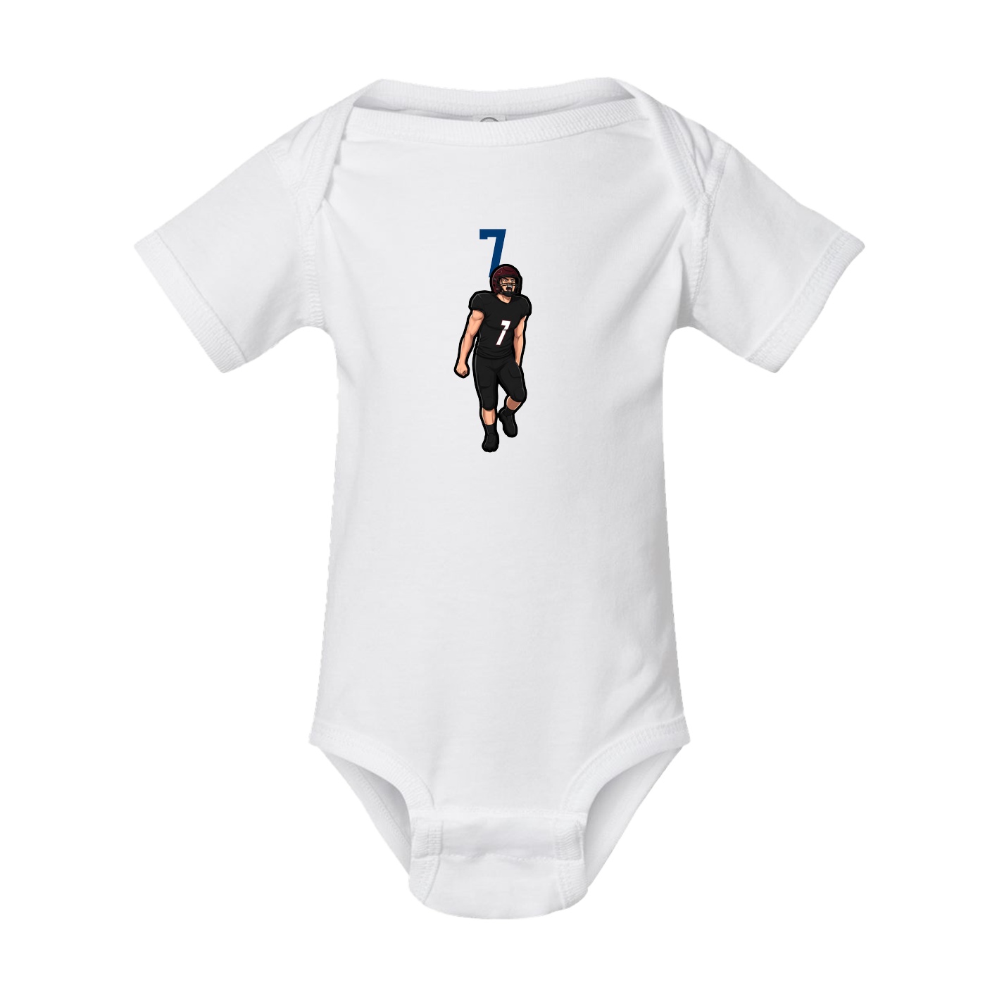 Baby Onesie — Number Top in White