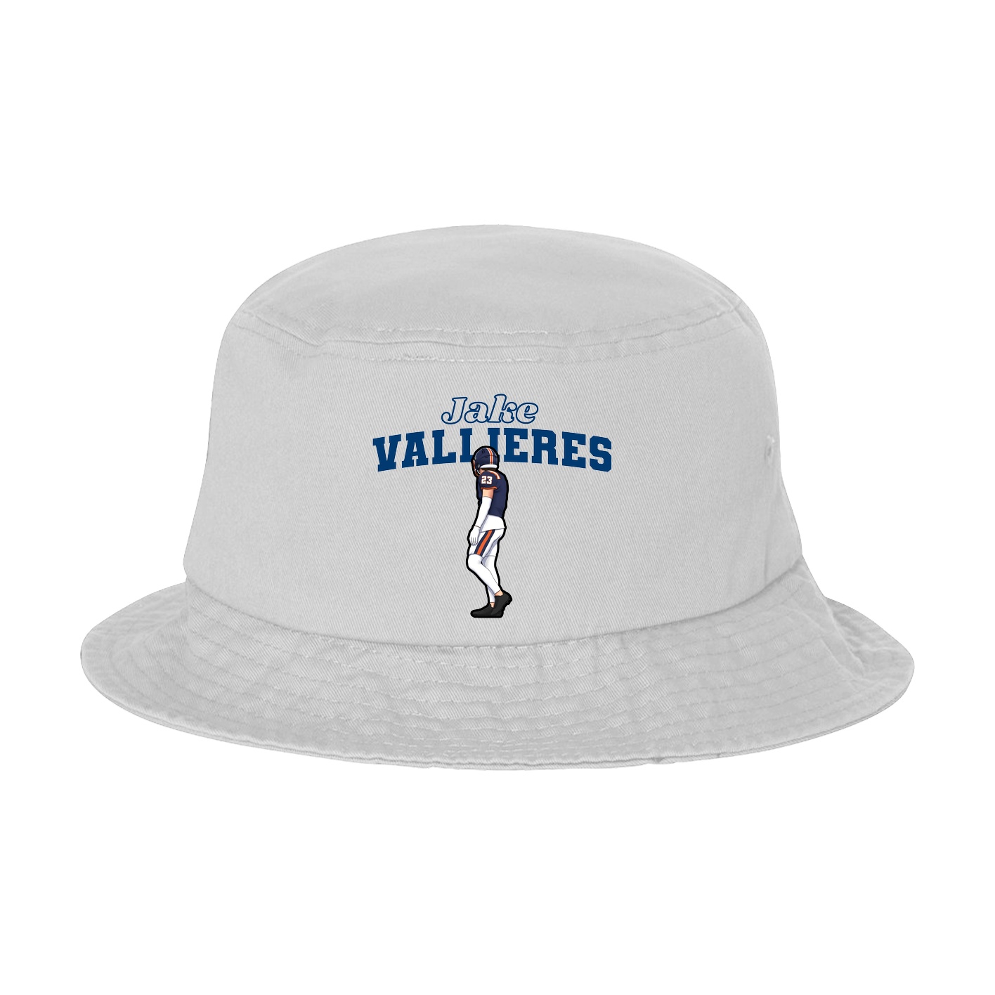 Bucket Cap — Name Arch in White
