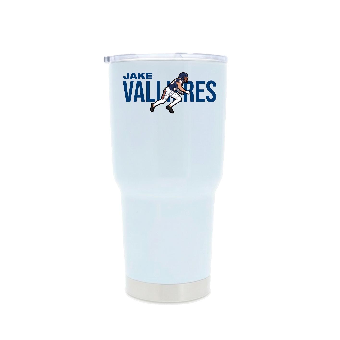 30oz Stainless Steel Tumbler — Player Name in White