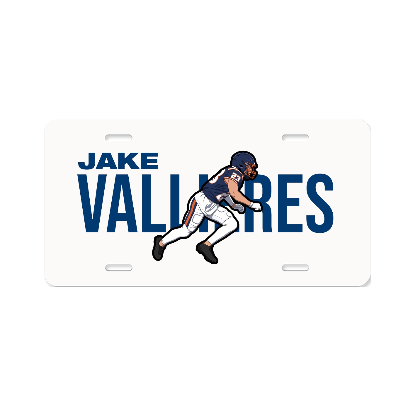 License Plate — Player Name in Classic