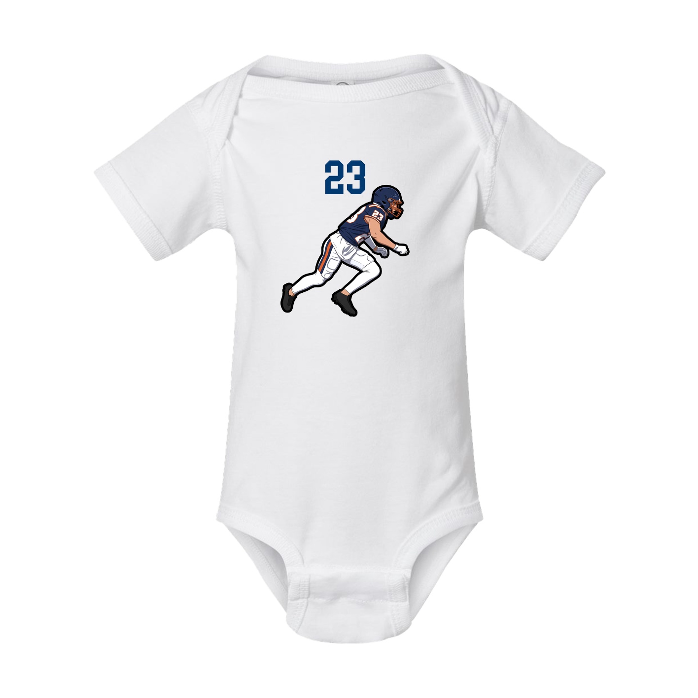 Baby Onesie — Number Top in White