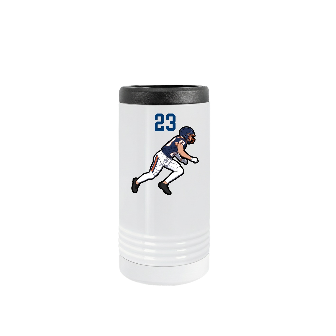 Slim Beverage Holder — Number Top in White