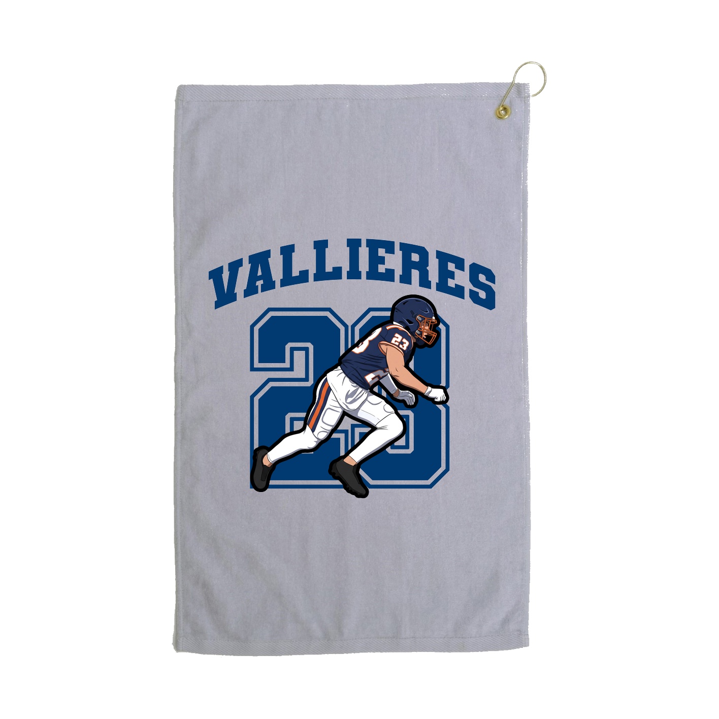 Golf Towel — Number in Grey