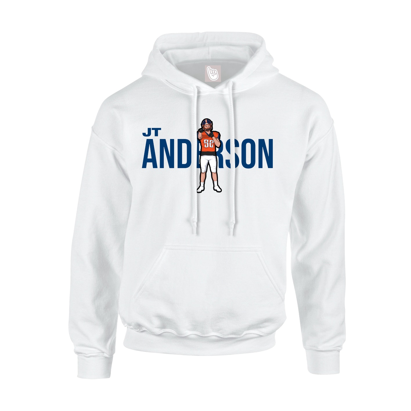 Hoodie — Player Name in White