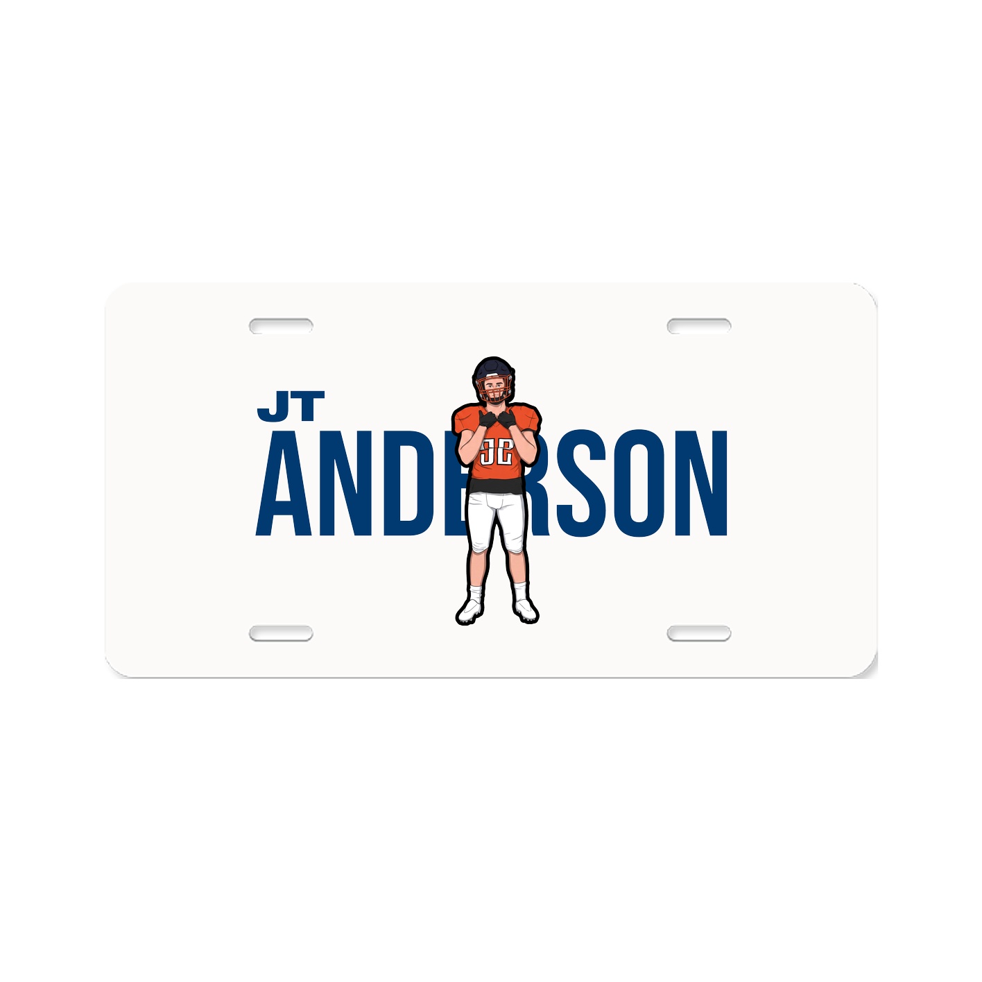 License Plate — Player Name in Classic
