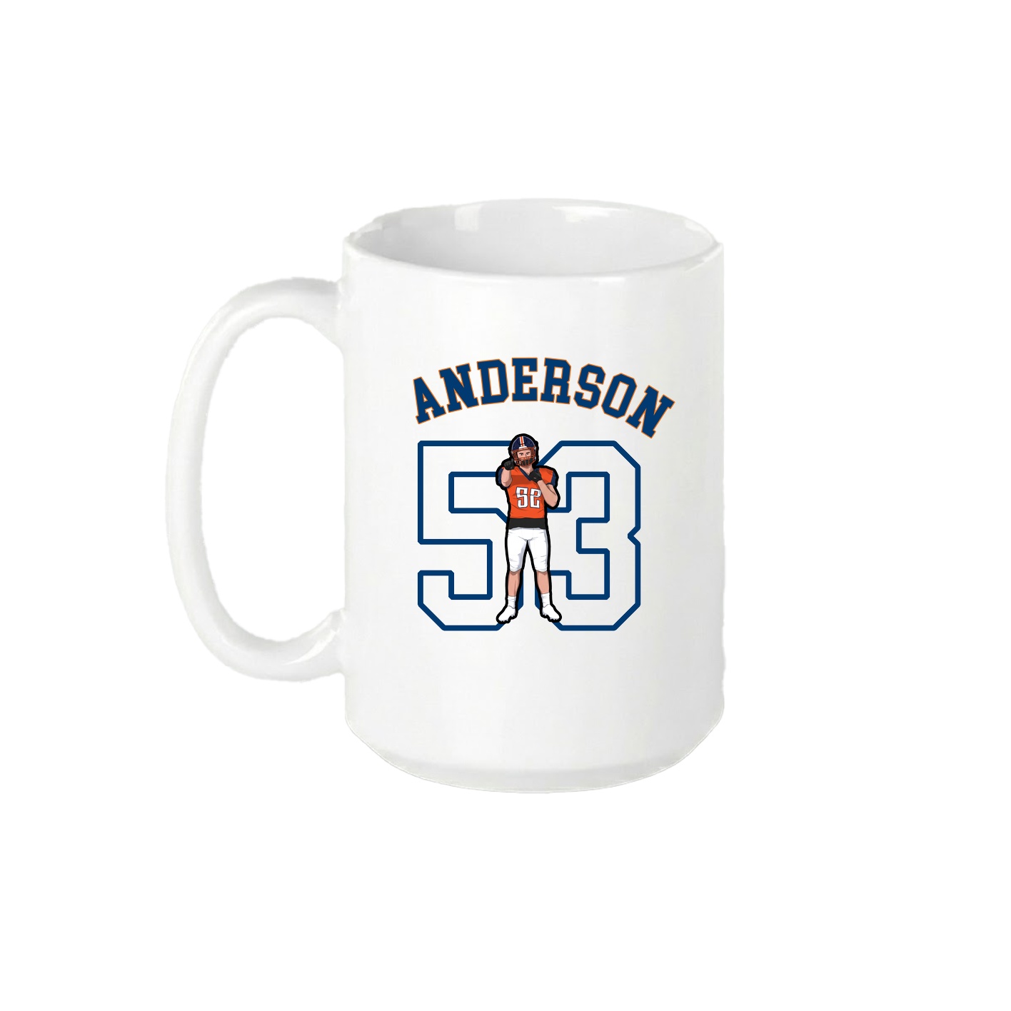 15oz Coffee Mug — Shirsey Arch in White