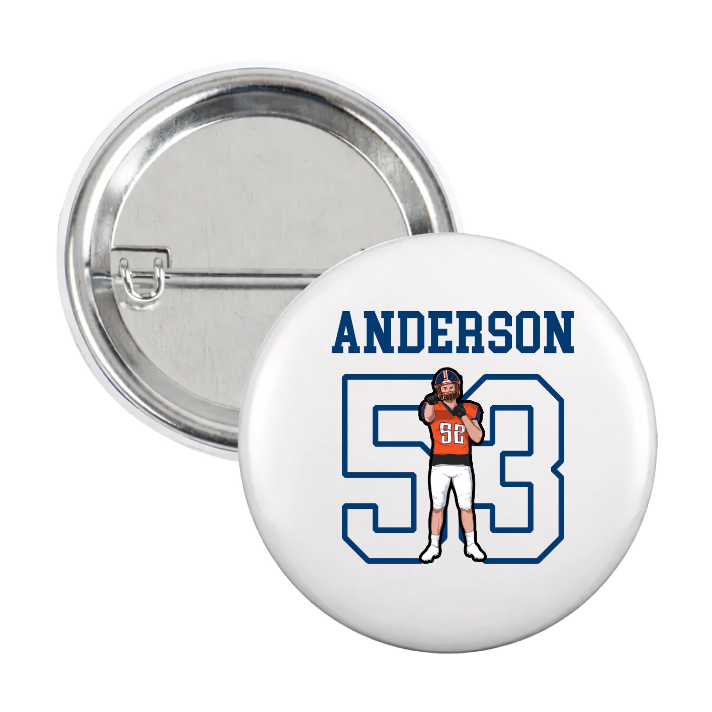 Game Day Button — Shirsey in White