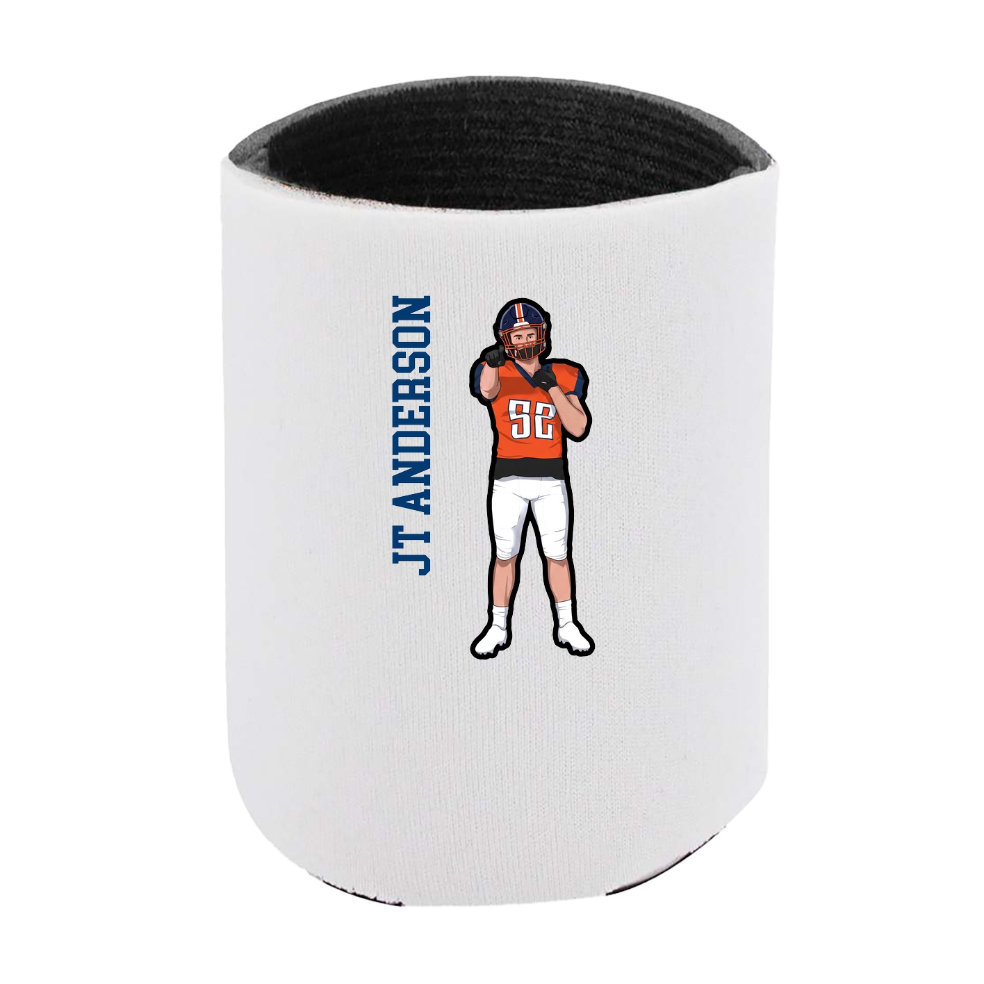 Can Holder — Name Vertical in White