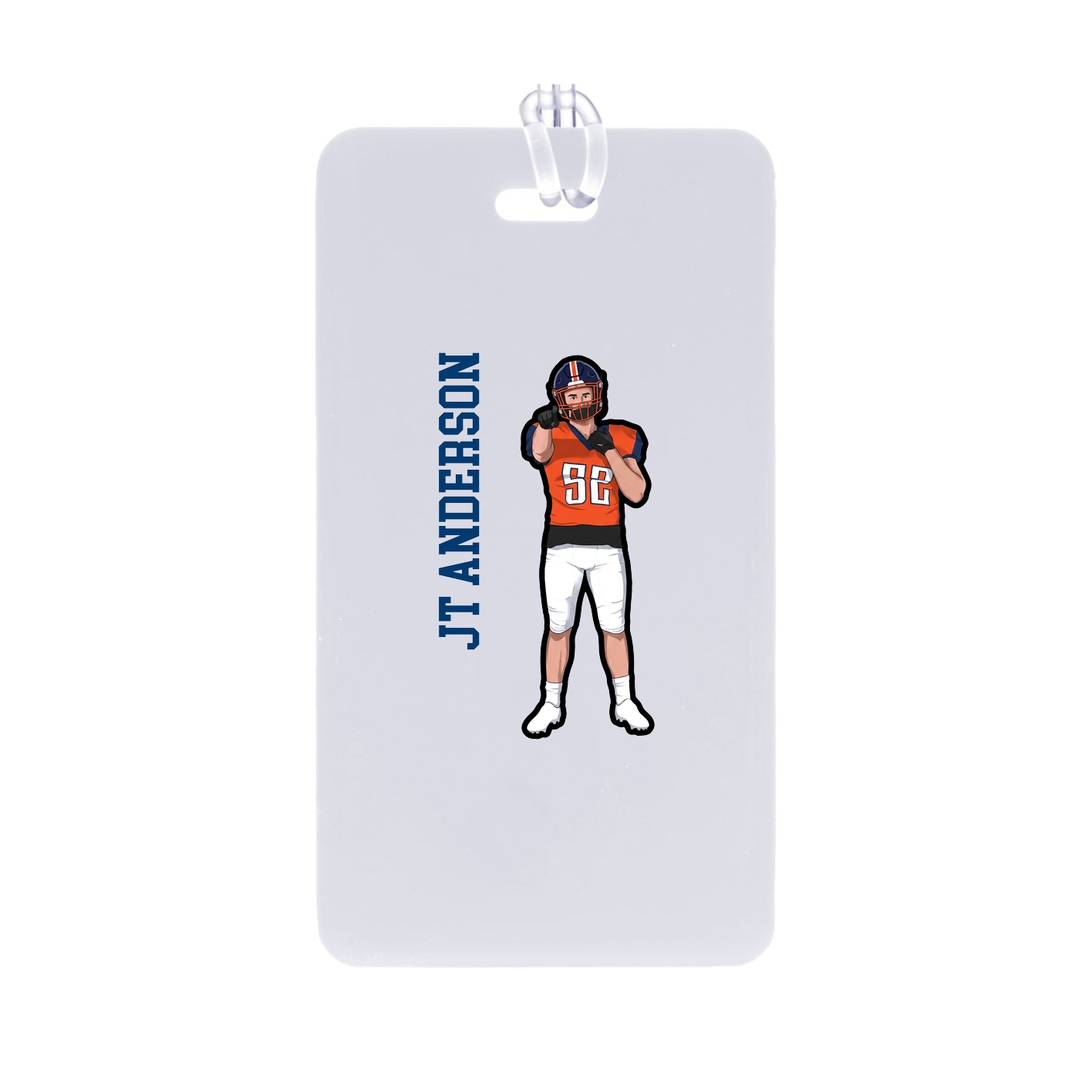 Bag Tag — Name Vertical in Classic