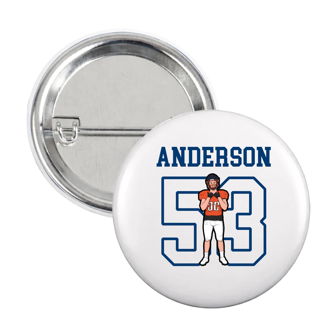 Game Day Button — Shirsey in White