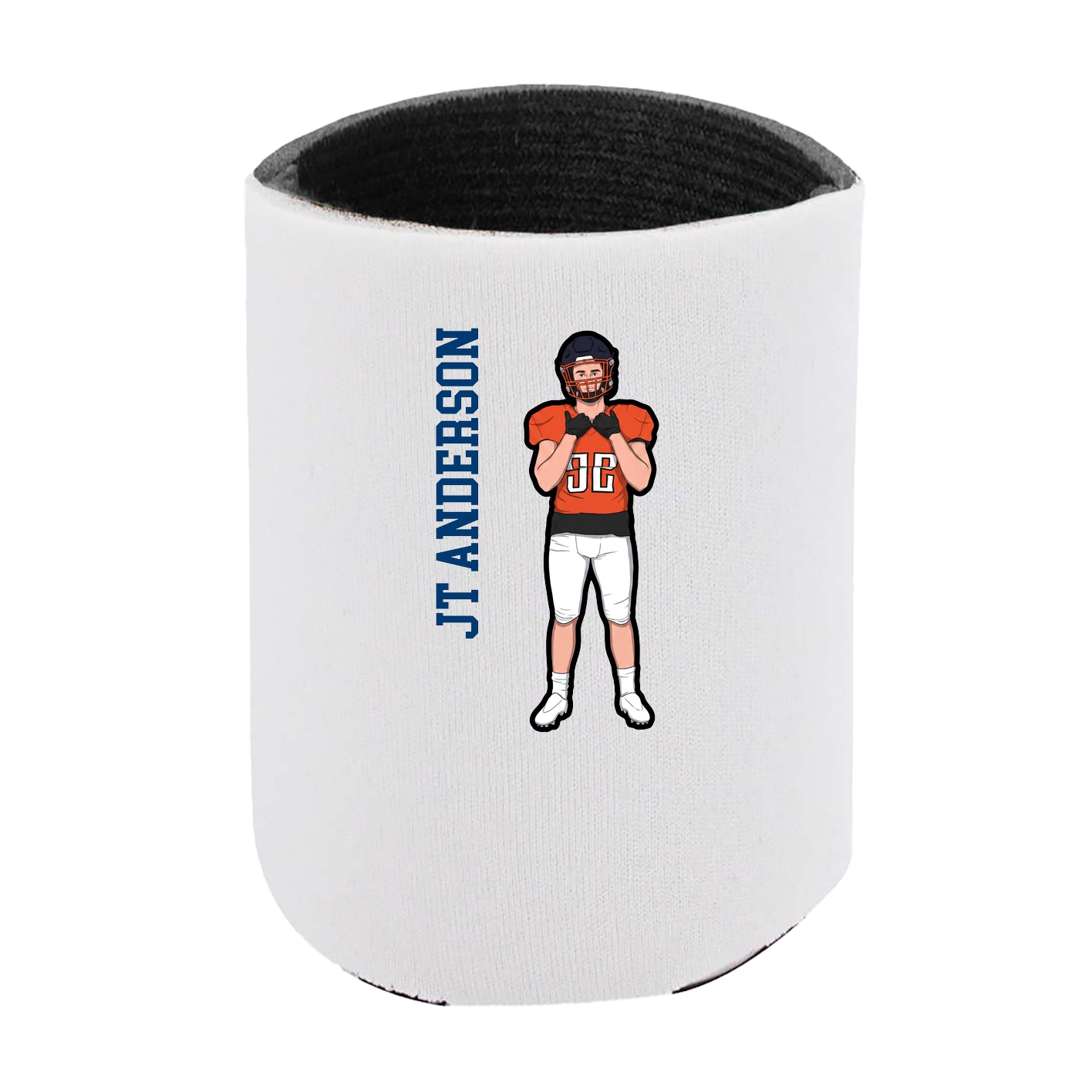 Can Holder — Name Vertical in White