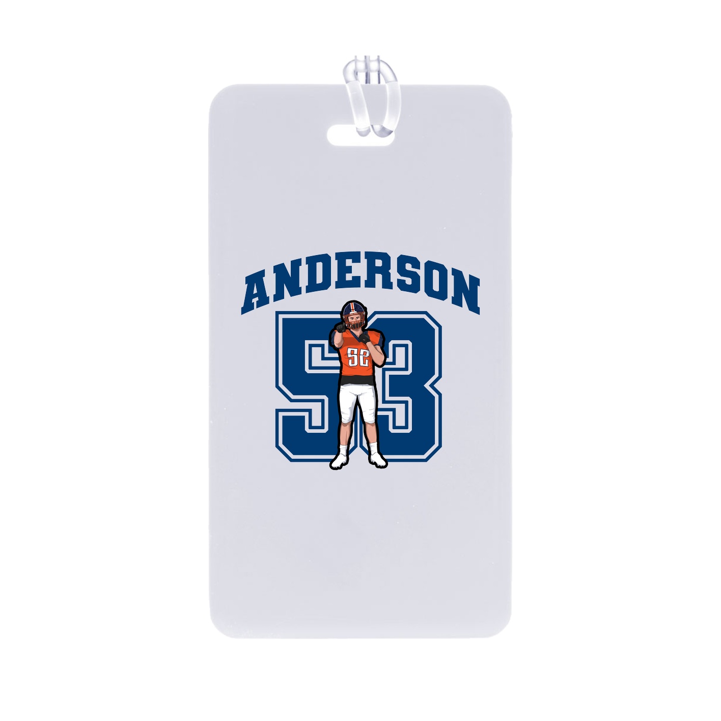 Bag Tag — Number in Classic