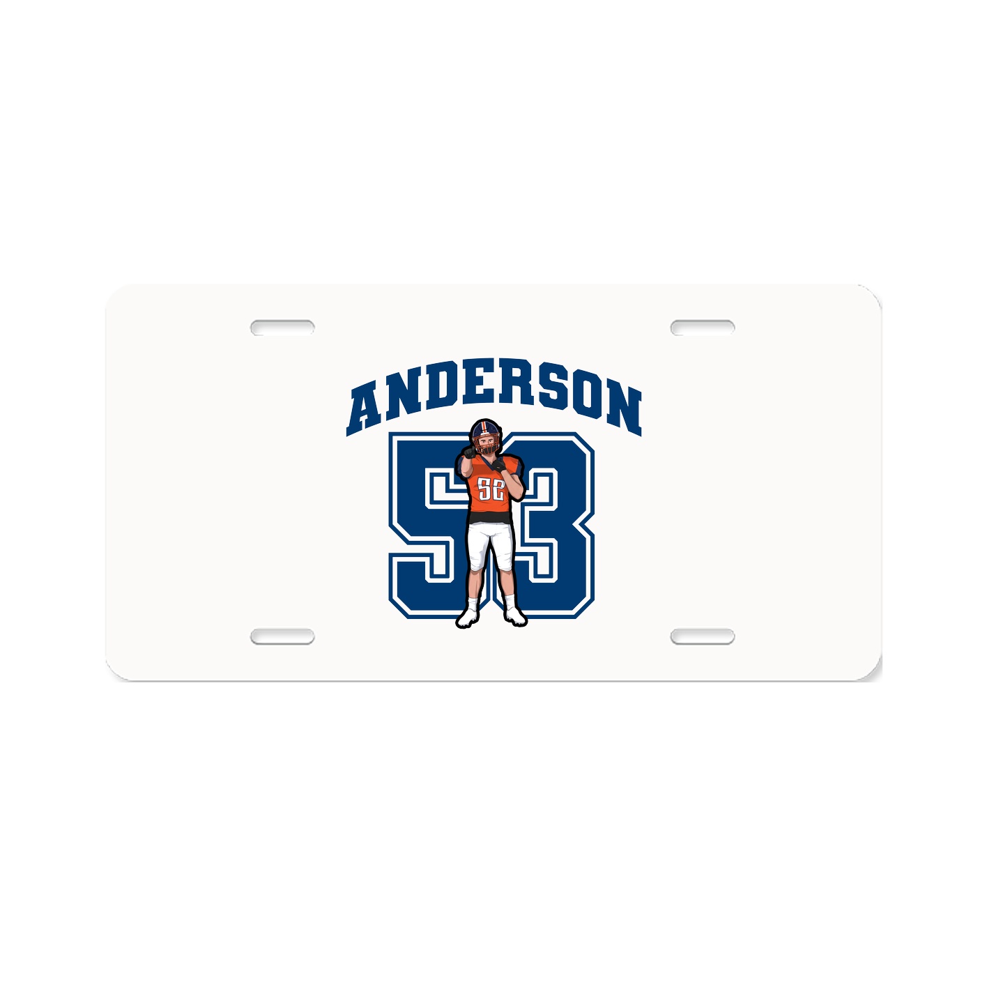 License Plate — Number in Classic