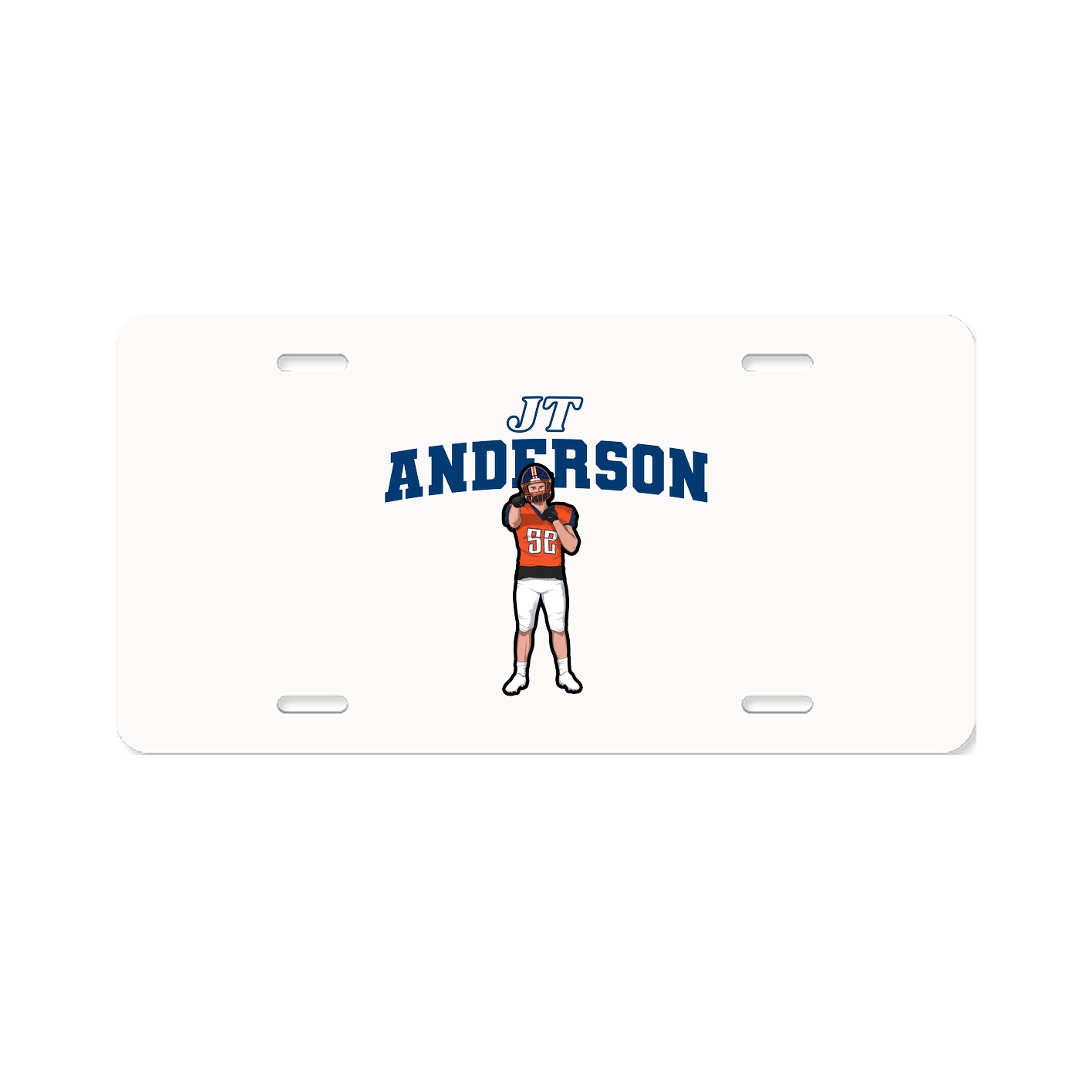 License Plate — Name Arch in Classic