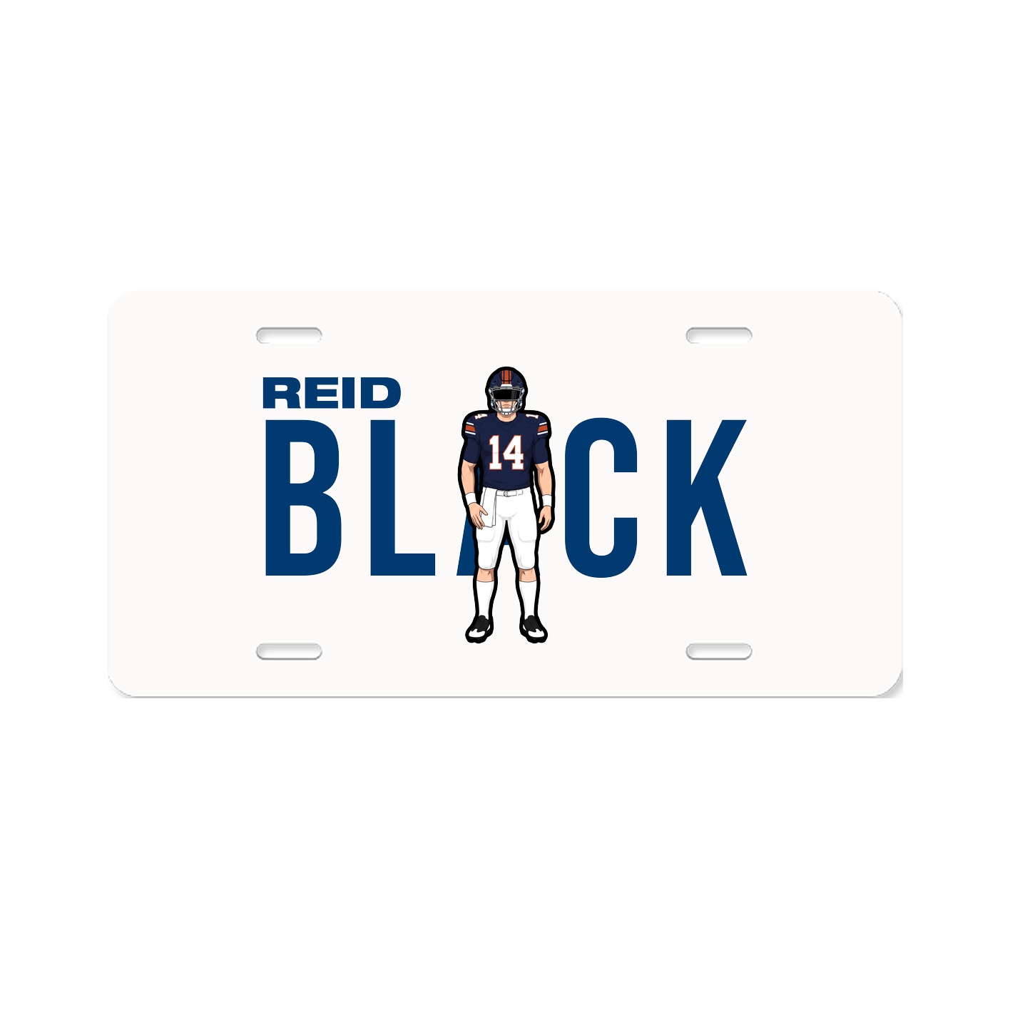 License Plate — Player Name in Classic
