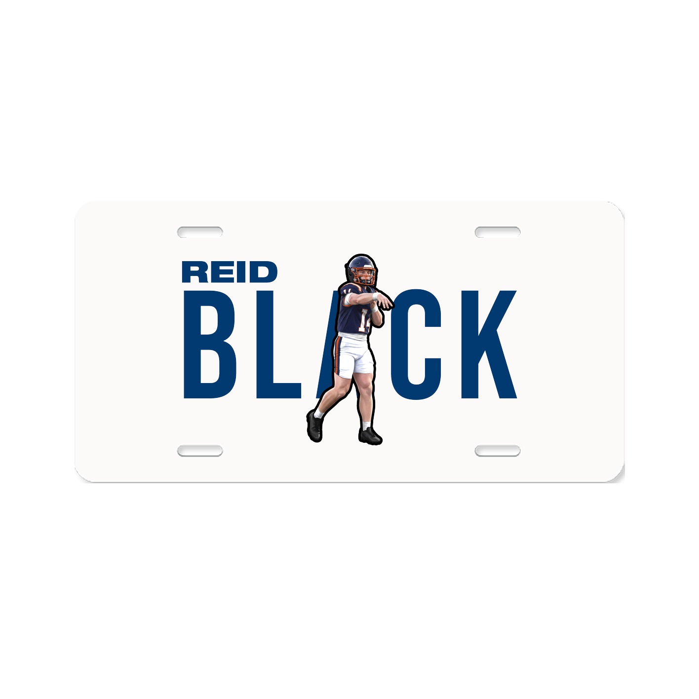 License Plate — Player Name in Classic