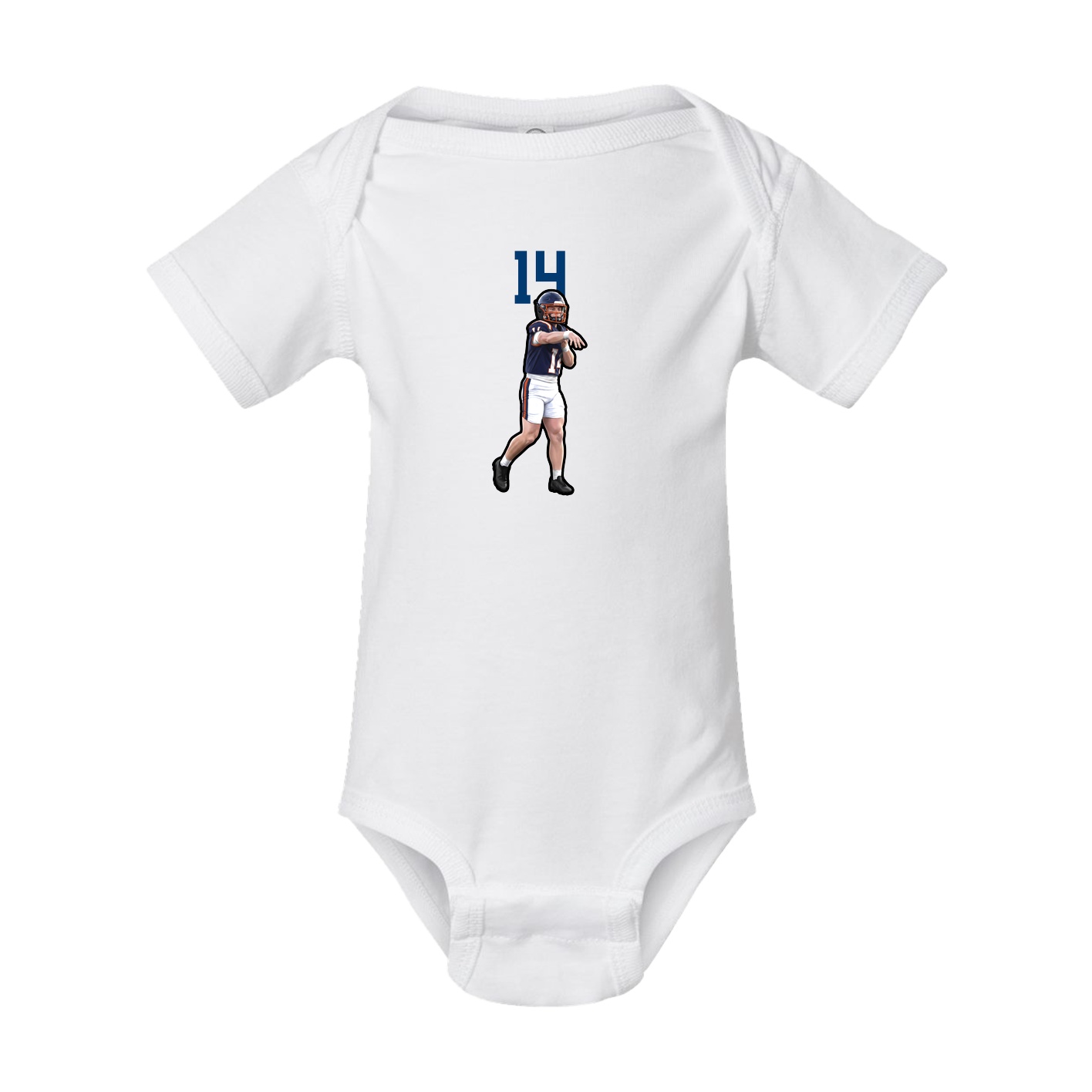 Baby Onesie — Number Top in White