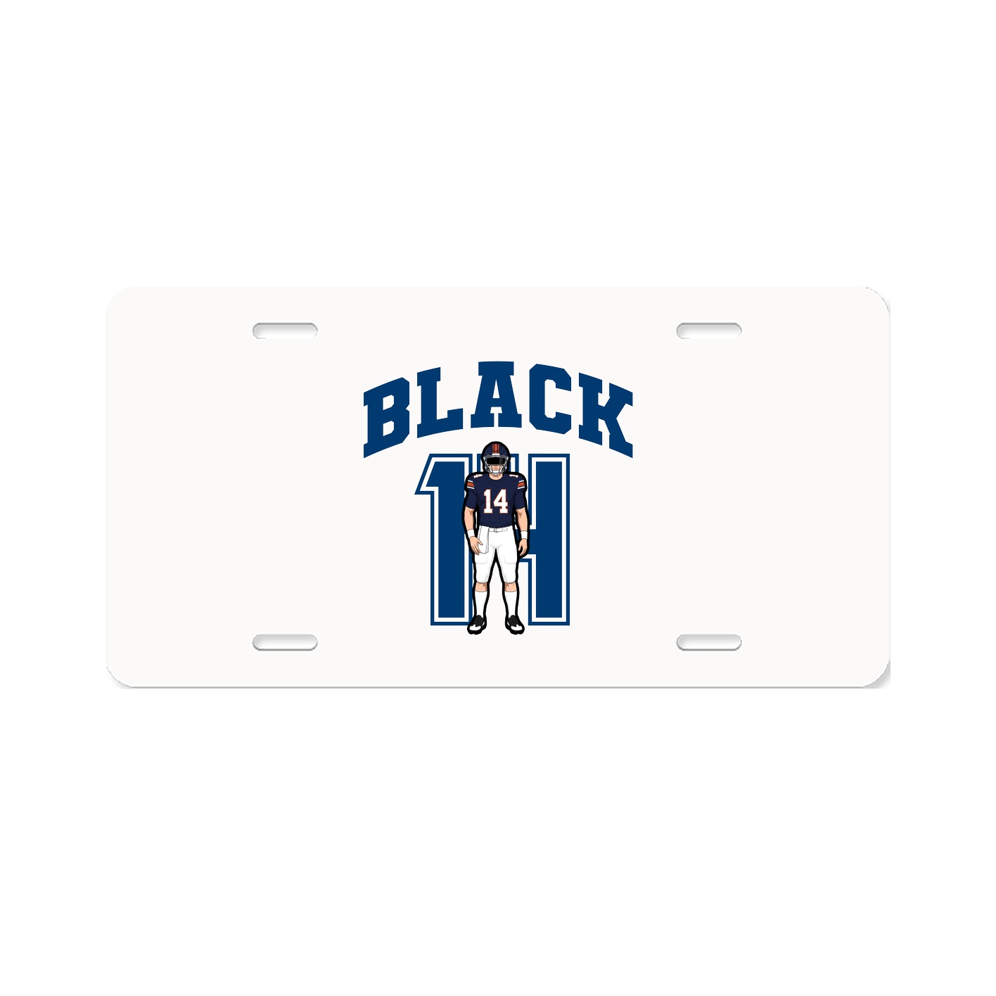 License Plate — Number in Classic